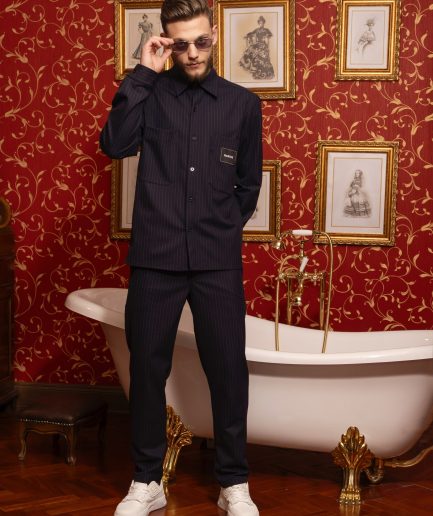 Dark blue Stripe Outfit