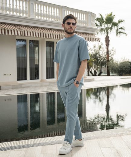 Robin egg blue outfit