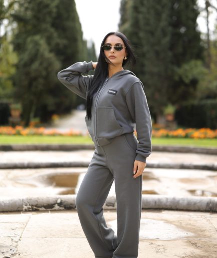 Royal Charcoal Zip Outfit