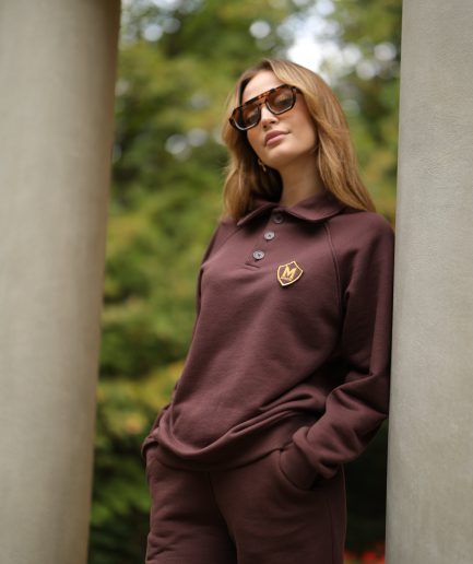 Royal Maroon Collar Outfit