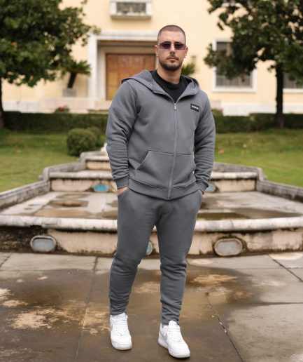 Royal Charcoal Zip Outfit