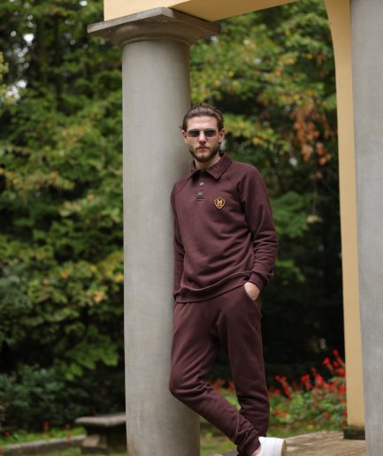 Royal Maroon Collar Outfit