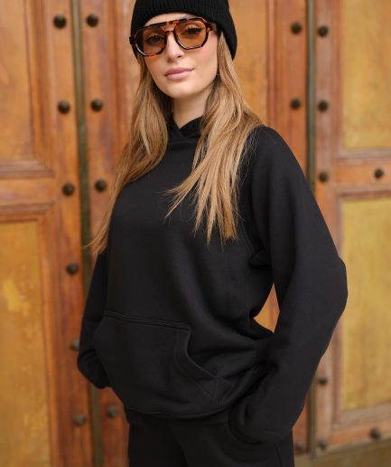 Royal Black Hoodie Outfit